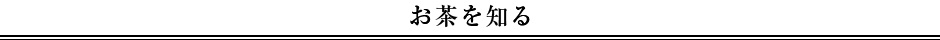 お茶を知る