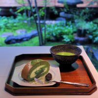 西洞院店・茶房元庵の「抹茶のロールケーキ」について