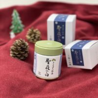 クリスマス抹茶「聖夜の白」、クリスマス玄米茶「聖夜の雪」が発売いたしました。